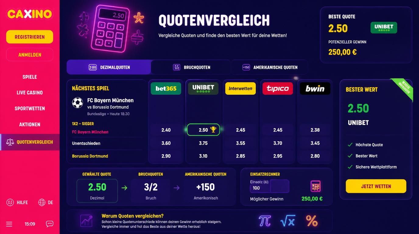 Quotenformate nebeneinander gezeigt
