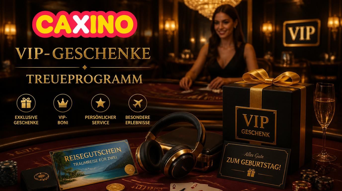 Luxuspräsent über einem Live-Casino Tisch, VIP-Behandlung sichtbar