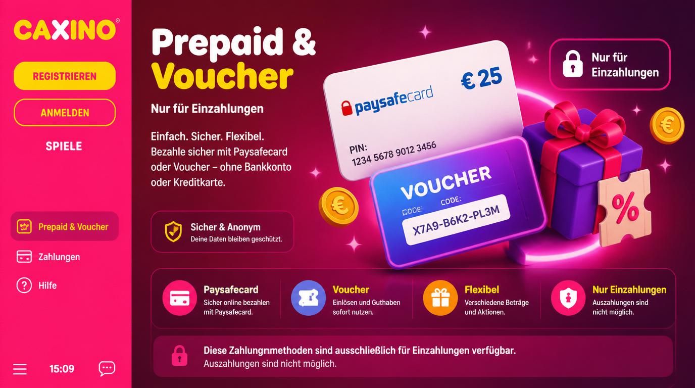 Prepaid-Einzahlungen mit Voucher