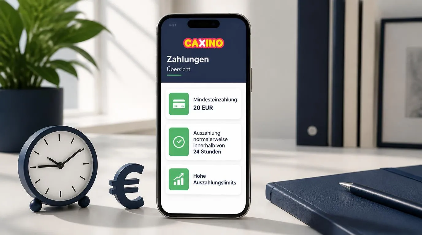 Smartphone mit 20 EUR Mindesteinzahlung, Auszahlung innerhalb von 24 Stunden und hohen Auszahlungslimits